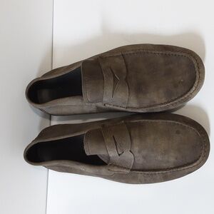 Massimo emporio moccassin men's 11.5M leather suede upper brown